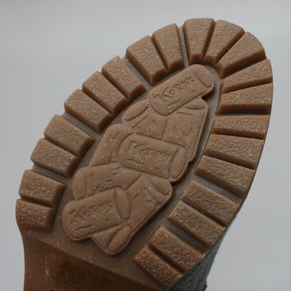 Korks Ease Ladies 9.5 Evie Gray Felted Wool Lace-up Ankle Heels Boots KR0009860 - Picture 9 of 12